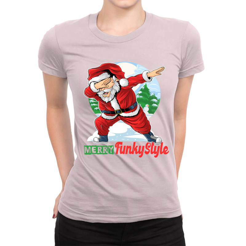 Happy Holidays  Funny Santa Ladies Fitted T-shirt | Artistshot
