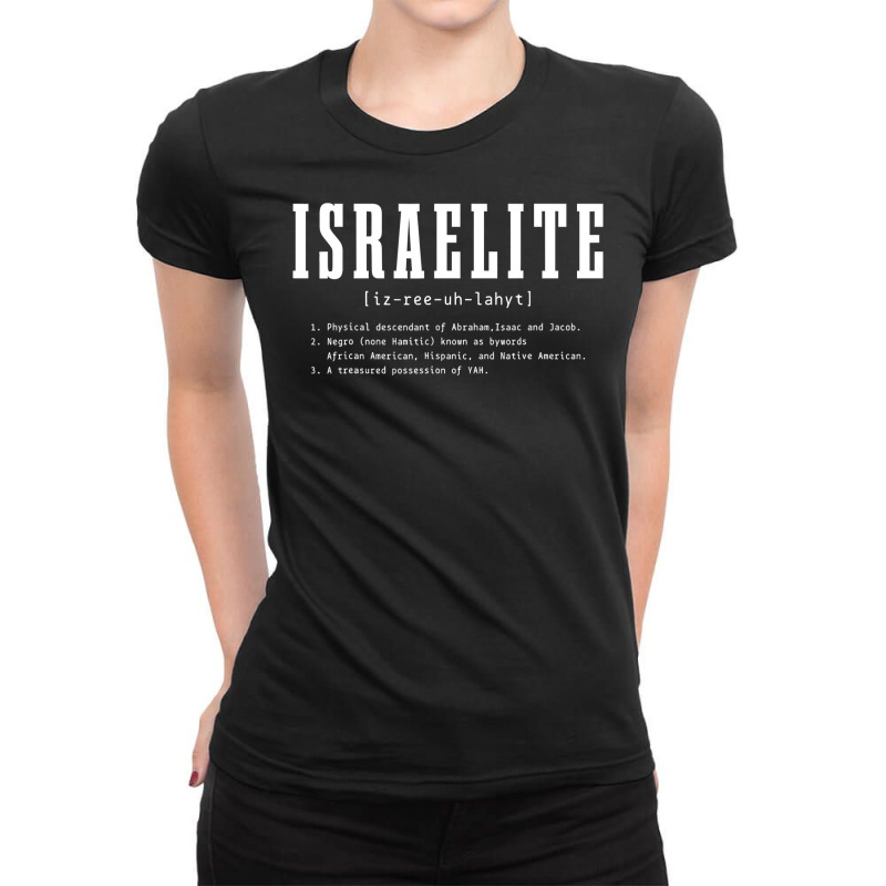 Israelite Definition Hebrew Judah Israel Ladies Fitted T-Shirt by Tisha Brown | Artistshot