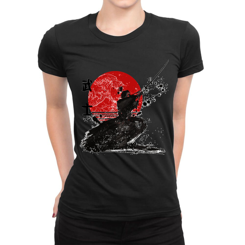 Samurais The Ghosts Ladies Fitted T-Shirt by cm-arts | Artistshot