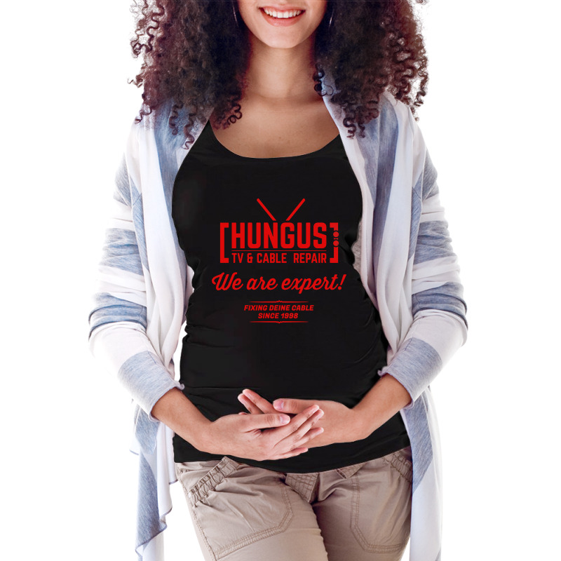 Hungus Tv And Cable Repair Maternity Scoop Neck T-shirt | Artistshot