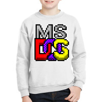 Ms Dos Retro Operating System Computer Gifts   It Tech Geek T Shirt Youth Sweatshirt | Artistshot