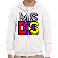 Ms Dos Retro Operating System Computer Gifts   It Tech Geek T Shirt Youth Zipper Hoodie | Artistshot