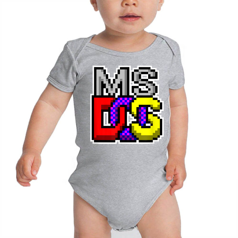 Ms Dos Retro Operating System Computer Gifts   It Tech Geek T Shirt Baby Bodysuit by cm-arts | Artistshot