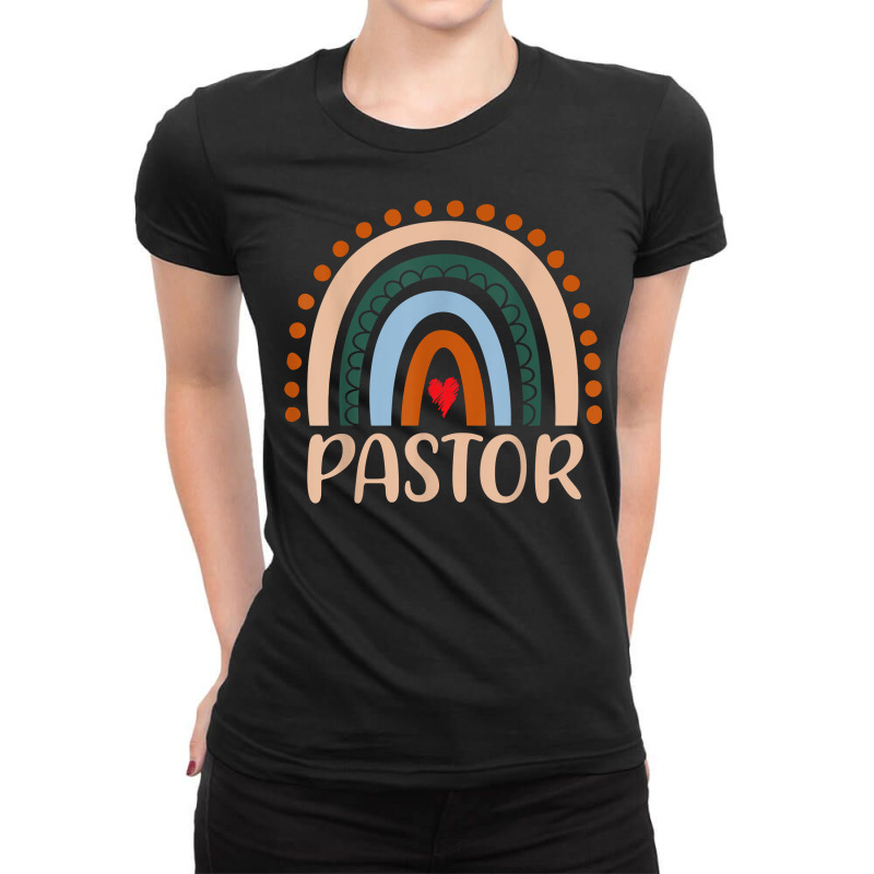 Pastor Rainbow Appreciation Day Hello Back To School T Shirt Ladies Fitted T-Shirt by cm-arts | Artistshot