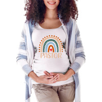 Pastor Rainbow Appreciation Day Hello Back To School T Shirt Maternity Scoop Neck T-shirt | Artistshot