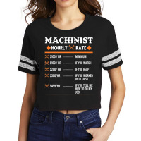 Machinist Hourly Rate Machining Scorecard Crop Tee | Artistshot