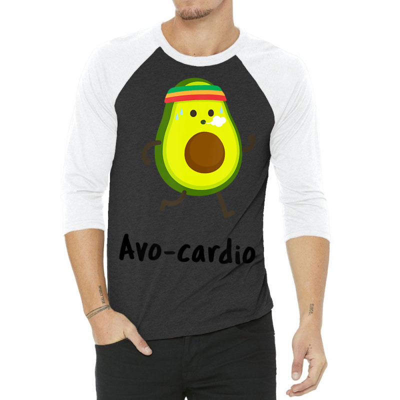 Cinco De Mayo Avo Cardio Funny Workout, Jogging, Running Pun 3/4 Sleeve Shirt | Artistshot