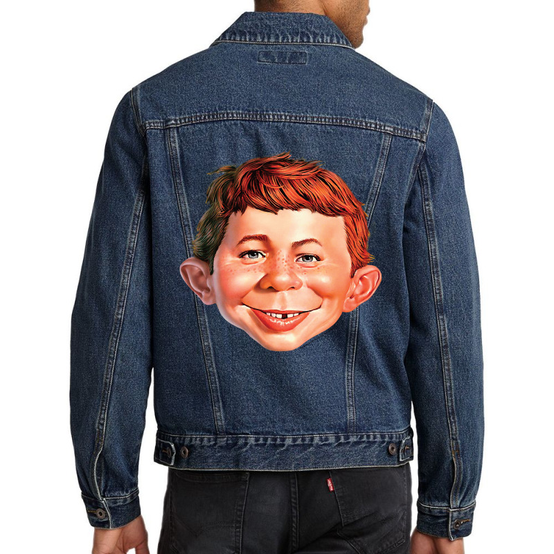 Mad Magazine Alfred Head Sweatsweat Men Denim Jacket | Artistshot