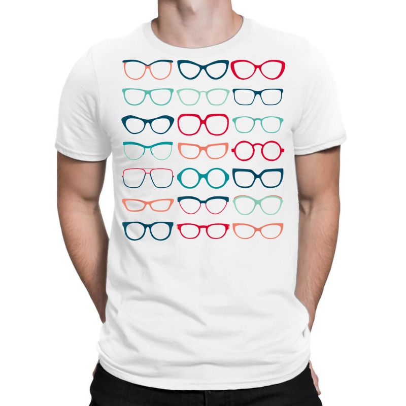 Trendy Eyeglasses Compilation Poster T Shirt T-shirt | Artistshot