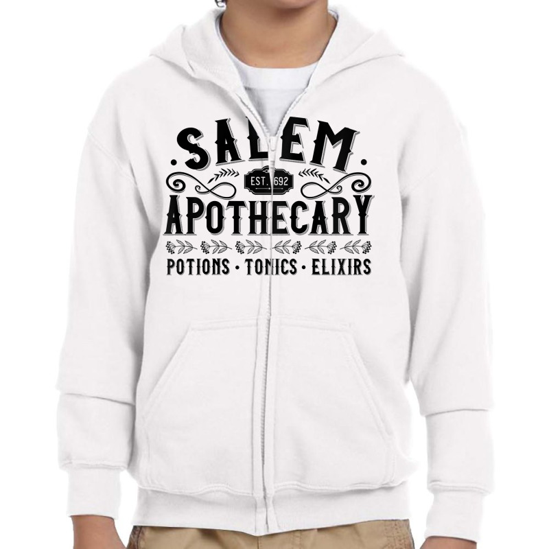 Womens Basic Witch Salem Apothecary Herbalist Elixir Tonic Potion Ragl Youth Zipper Hoodie by cm-arts | Artistshot