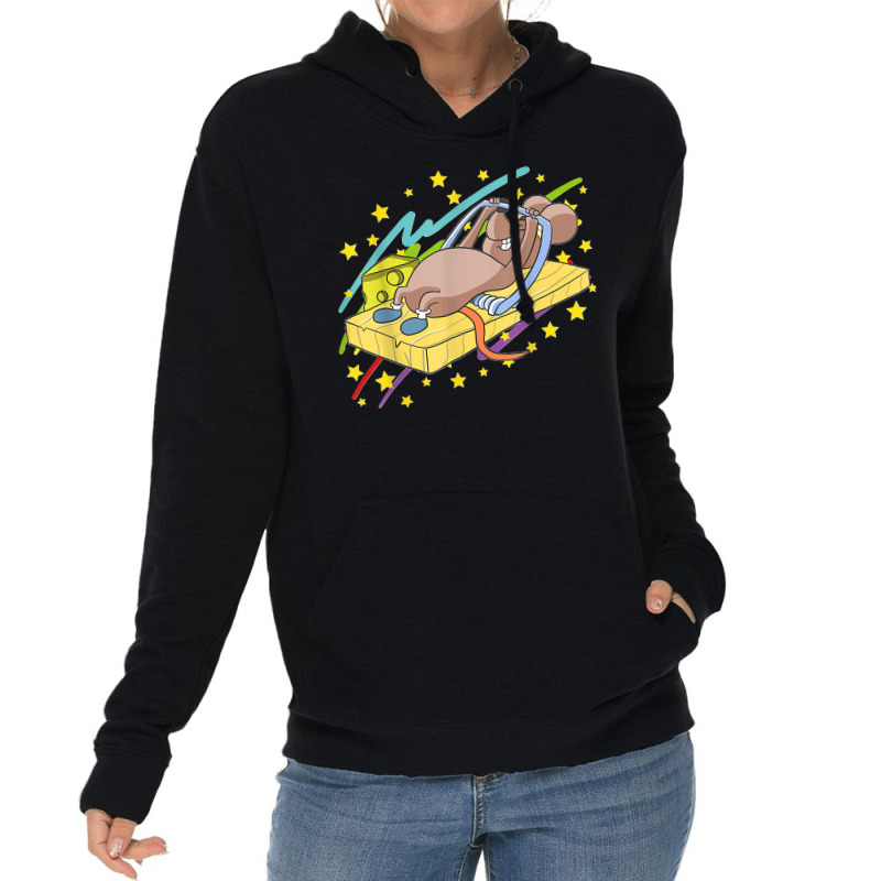 Mouse Trap Animals Funny Cute Lightweight Hoodie | Artistshot