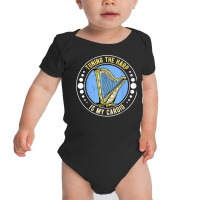 Harp Harpist Harpists Tuning The Harp Is My Cardio T Shirt Baby Bodysuit | Artistshot