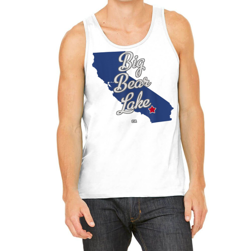 Big Bear Lake California Ca Map T Shirt Tank Top | Artistshot