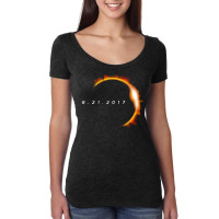 Total Solar Eclipse August 21 2017 Women's Triblend Scoop T-shirt | Artistshot