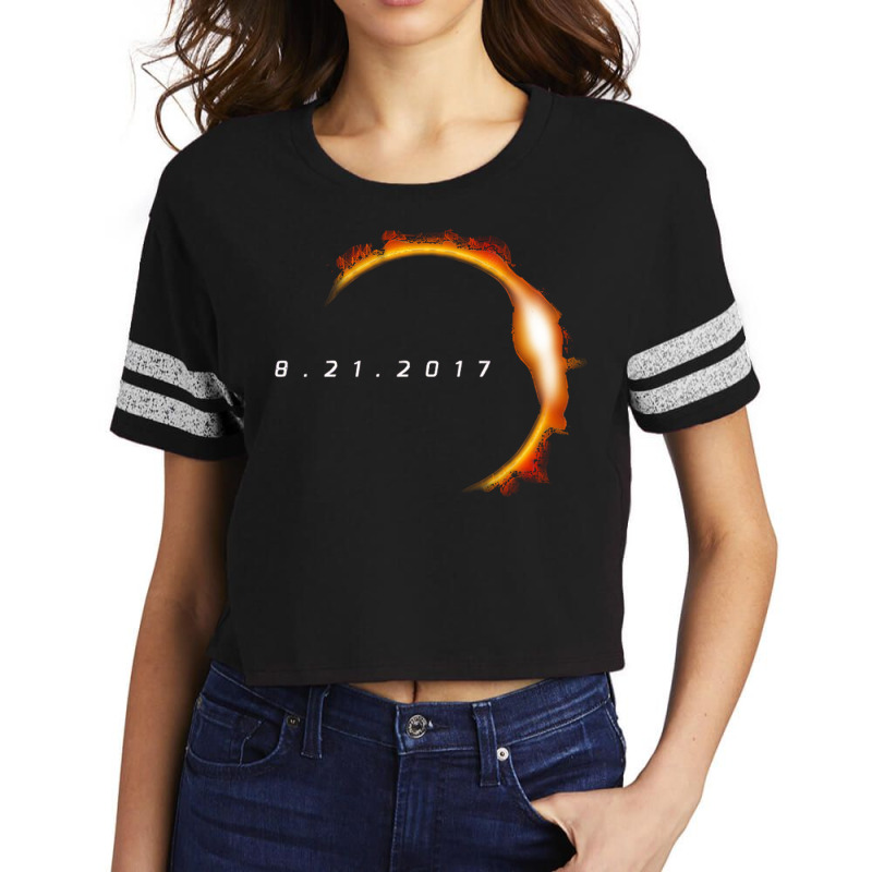 Total Solar Eclipse August 21 2017 Scorecard Crop Tee by cm-arts | Artistshot