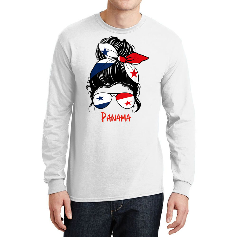 Panamanian Girl Panama Chica Panameña Flag T Shirt Long Sleeve Shirts by cm-arts | Artistshot