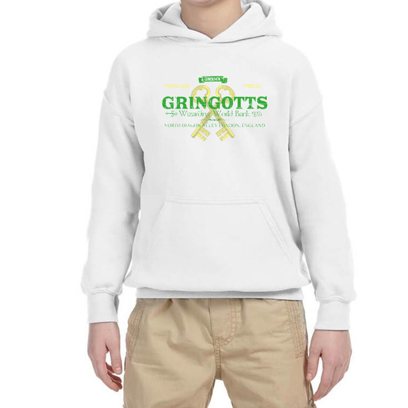 Gringotts Bank Youth Hoodie by messypalate | Artistshot