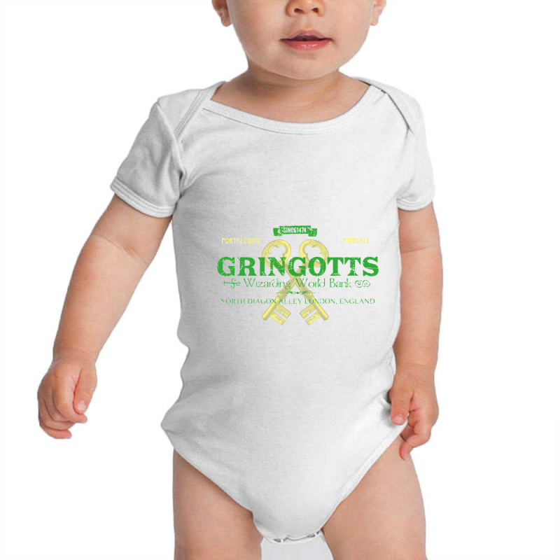 Gringotts Bank Baby Bodysuit by messypalate | Artistshot