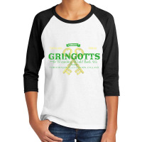 Gringotts Bank Youth 3/4 Sleeve | Artistshot