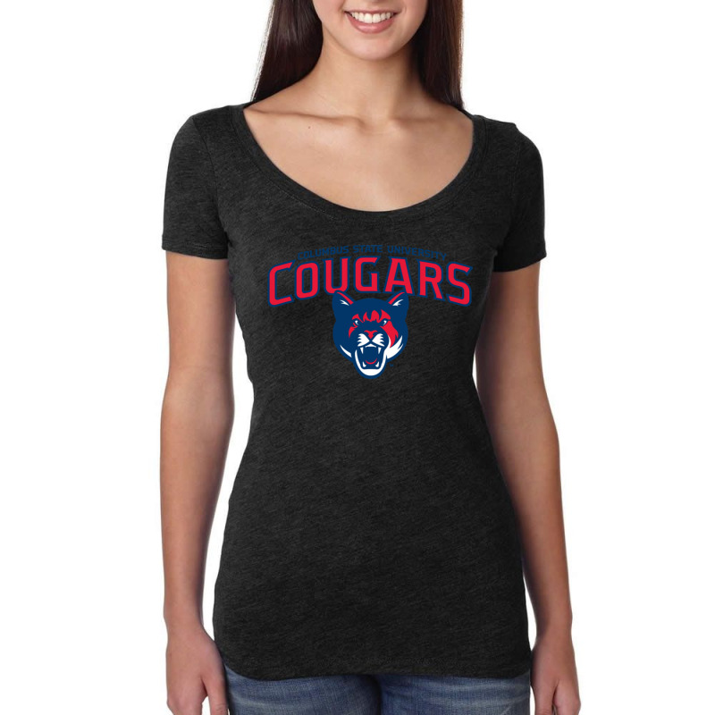 New Columbus State Cougars Women's Triblend Scoop T-shirt by ardylanda | Artistshot