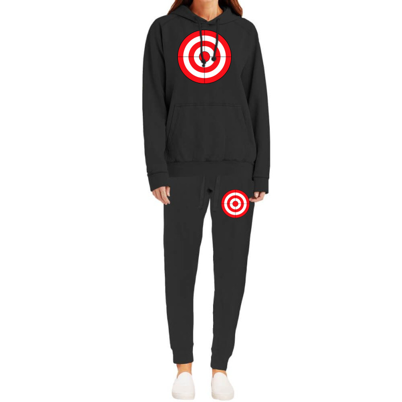 Bullseye Target Lazy Diy Halloween Costume Darts Shooting Hoodie & Jogger Set | Artistshot