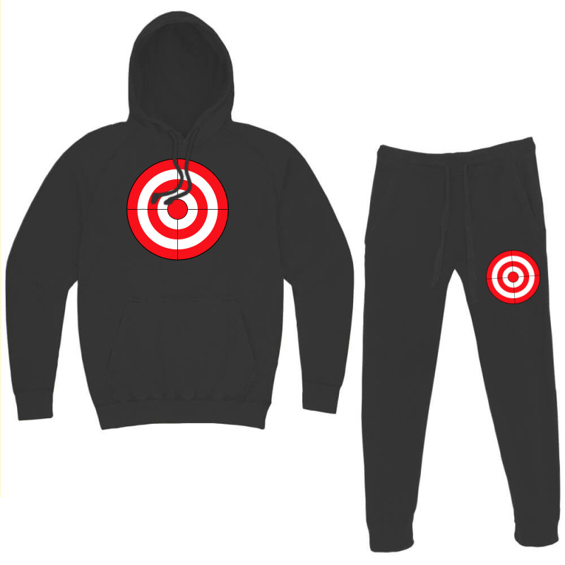 Bullseye Target Lazy Diy Halloween Costume Darts Shooting Hoodie & Jogger Set | Artistshot