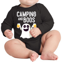 Camping And Boos Camping Halloween Costume For Men Women Long Sleeve Baby Bodysuit | Artistshot