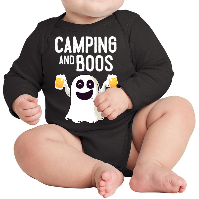 Camping And Boos Camping Halloween Costume For Men Women Long Sleeve Baby Bodysuit | Artistshot