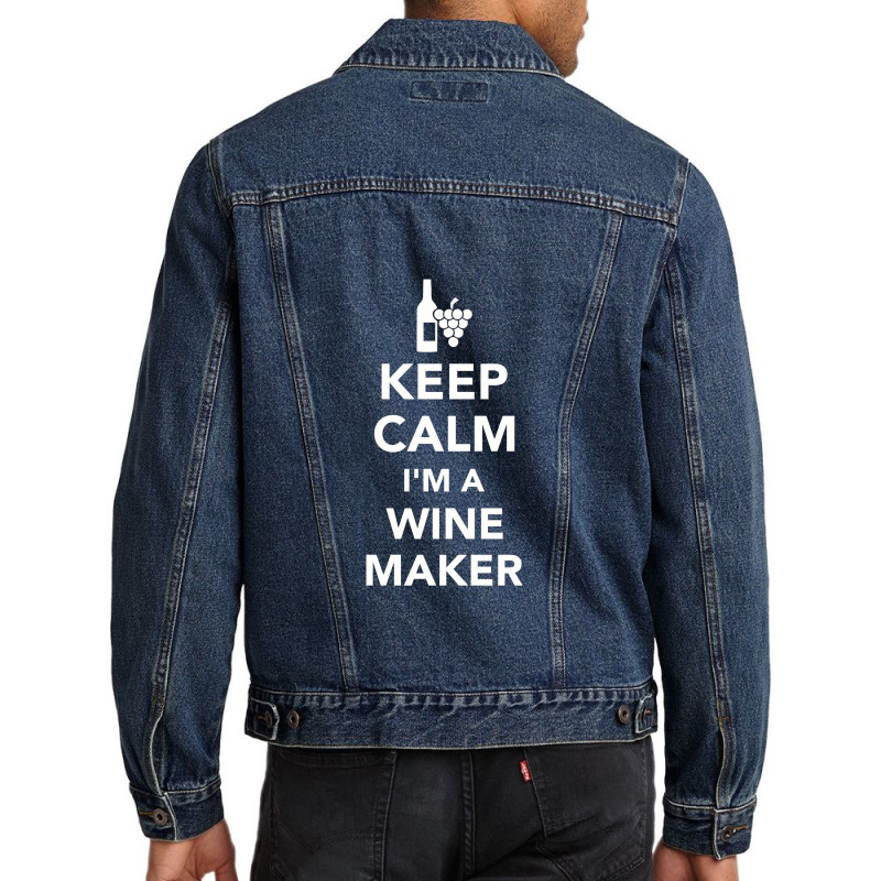 Keep Calm I'm A Winemaker, Winemaker Men Denim Jacket | Artistshot