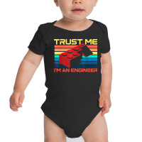 Engineer Master Builder Building Blocks Bricks Bricklayer T Shirt Baby Bodysuit | Artistshot