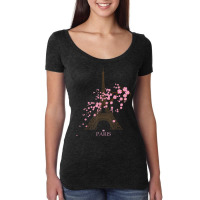 Paris Eiffel Tower The Sign Of Love France Parisian Home T Shirt Women's Triblend Scoop T-shirt | Artistshot