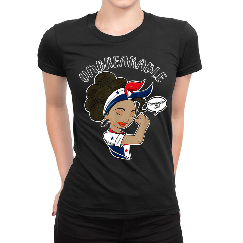 Panamanian Girl Unbreakable I Panamanian Heritage I Panama T Shirt Ladies Fitted T-Shirt by cm-arts | Artistshot