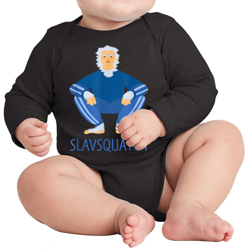 Slav Squat Dank Meme Eastern European Squatting Tracksuit T Shirt Long Sleeve Baby Bodysuit | Artistshot