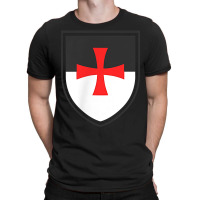 Knights Templar Shield Cross Crusades Side Print T Shirt T-shirt | Artistshot