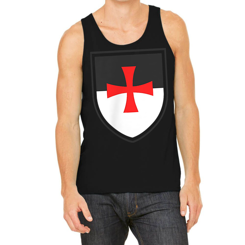 Knights Templar Shield Cross Crusades Side Print T Shirt Tank Top | Artistshot