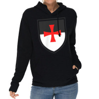 Knights Templar Shield Cross Crusades Side Print T Shirt Lightweight Hoodie | Artistshot