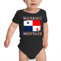 Vintage Panama Panamanian Flag Hispanic Heritage Month Premium T Shirt Baby Bodysuit | Artistshot