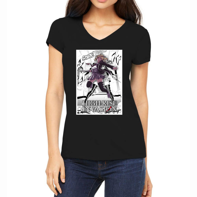 High Rise Invasion Mayuko Women's V-Neck T-Shirt by cm-arts | Artistshot