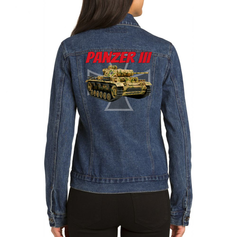 Ww2 German Panzerkampfwagen Iii Tank Panzer 3 Boys Kids Men Premium T Ladies Denim Jacket by cm-arts | Artistshot