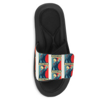 Objection Canvas Print Slide Sandal | Artistshot