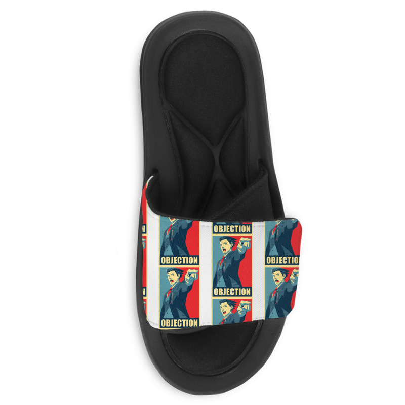 Objection Canvas Print Slide Sandal | Artistshot