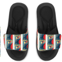 Objection Canvas Print Slide Sandal | Artistshot