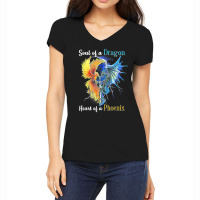 Soul Of A Dragon Heart Of A Phoenix T Shirt Women's V-neck T-shirt | Artistshot