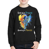 Soul Of A Dragon Heart Of A Phoenix T Shirt Youth Sweatshirt | Artistshot