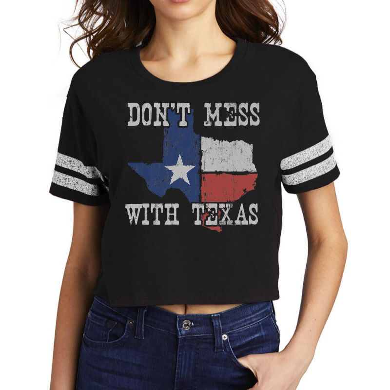 Don't Mess With Vintage Texas Longhorn Lone Star State Shirt Premium T Scorecard Crop Tee by chicoavsmaydav | Artistshot