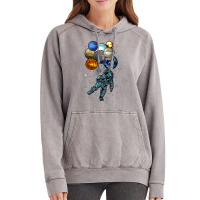 Astronaut Space Balloons Moon Mars Planets  Astronaut Vintage Hoodie | Artistshot