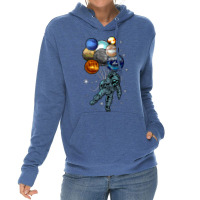 Astronaut Space Balloons Moon Mars Planets  Astronaut Lightweight Hoodie | Artistshot