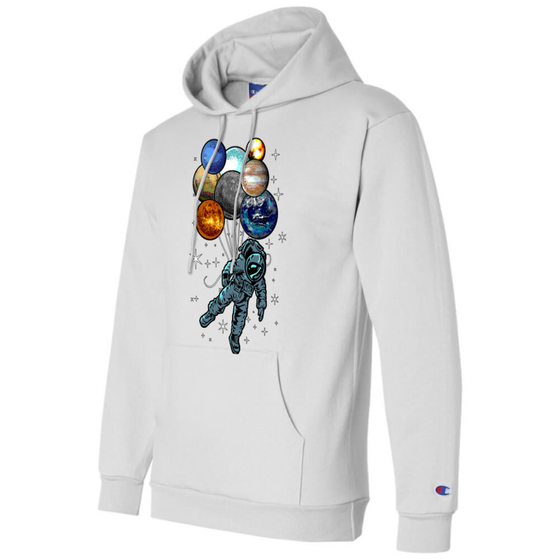 Astronaut Space Balloons Moon Mars Planets  Astronaut Champion Hoodie by AuturoMedero90 | Artistshot