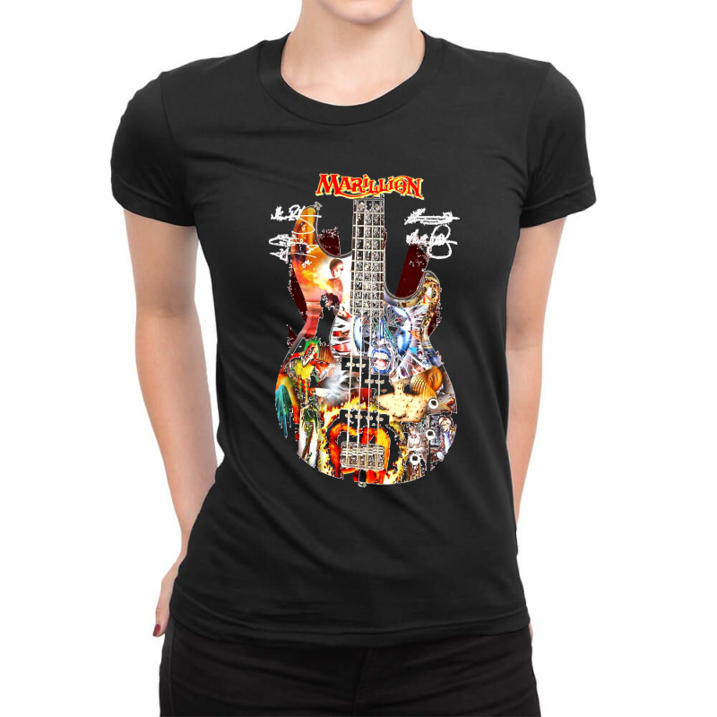 Marillion Guitar Signatures    Classic Ladies Fitted T-Shirt by saterseim | Artistshot