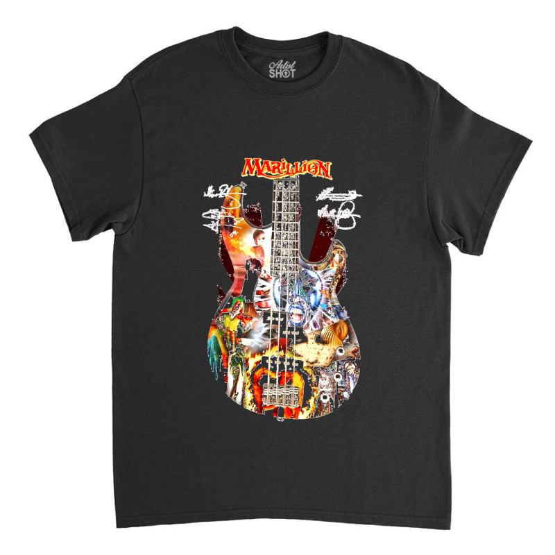 Marillion Guitar Signatures    Classic Classic T-shirt by saterseim | Artistshot